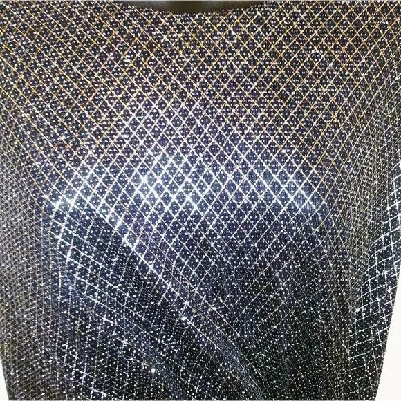 Tahari Sheath Dress Black/Gold Side Knot Sleeveless nwot - Picture 9 of 13